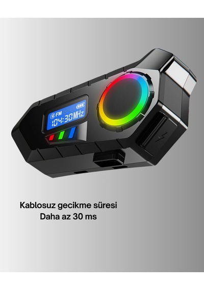 500mah Bataryalı Bluetooth 5.4 İnterkom Led Ekranlı Fm Destekli 07815448