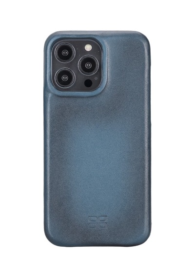 Bouletta Apple İphone 14 Pro Max Uyumlu Deri Arka Kapak F360 Brn4