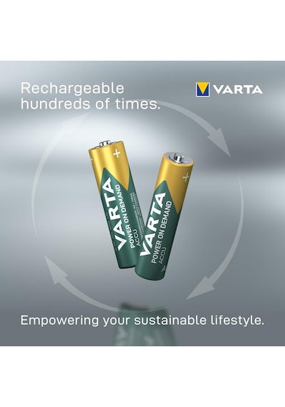 Varta Power On Demand Rech.aaa 1000mah 2x8 Foil