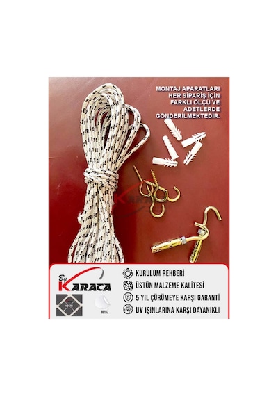 Kedi Güvenlik Filesi 2.5x9 Metre - Siyah Renk, 3mm İp Kalınlığı, 3.5x3.5 Cm Gözenek