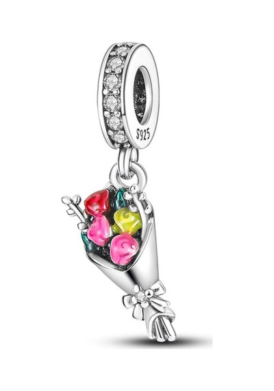 Fubena Gümüş Bir Buket Sallantılı Charm