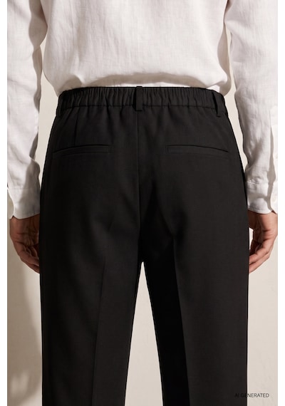 Twn Relaxed Fit Pilesiz Siyah Çizgili Jogger Pantolon 7ec03ım07347m 001