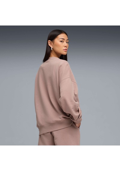 Puma Wardrobe Essentıals Kadın Geniş Kesim Sweatshırt 636035 98 Bej