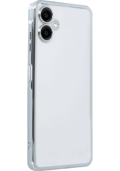 Galaxy A06 Kılıf Razer Lensli Silikon - Gümüş