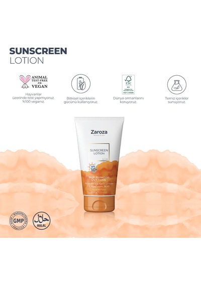 Zaroza Güneş Koruyucu 50+ Spf Her Cilt Tipi İçin Sku: Smg8690010462978 Açık Bej
