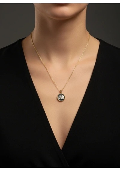 G&a Jewels - Güçlü Adımlar - 925 Ayar Oksitli Yaldız Altın Kaplama Gümüş Kolye Altın - Gümüş 40+5 Cm G&a Jewels - Güçlü Adımlar - 925 Ayar Oksitli Yaldız Altın Kaplama Gümüş Kolye Altın - Gümüş 40+5 Cm
