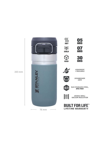 Stanley The Quick Flip Paslanmaz Çelik Termos Bardak 0.47 LT Açık Mavi
