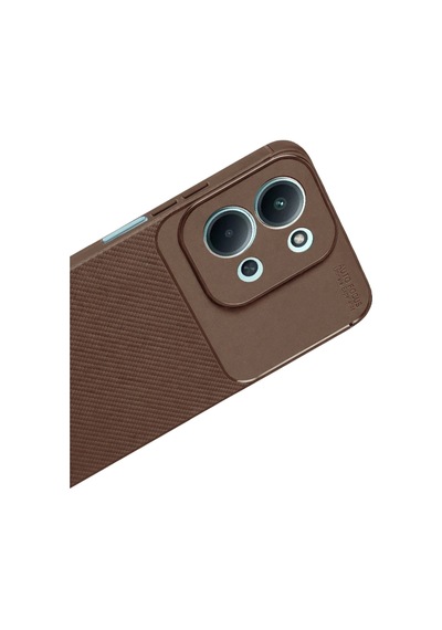 Durukar Redmi 15c 5g Auto Focus Karbon Kapak - Kahverengi