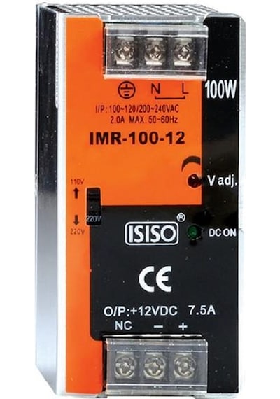 Imr-100-24 - 100W 24Vdc 4.2A Ray Montajlı Kapalı Tip Mini Güç Kay