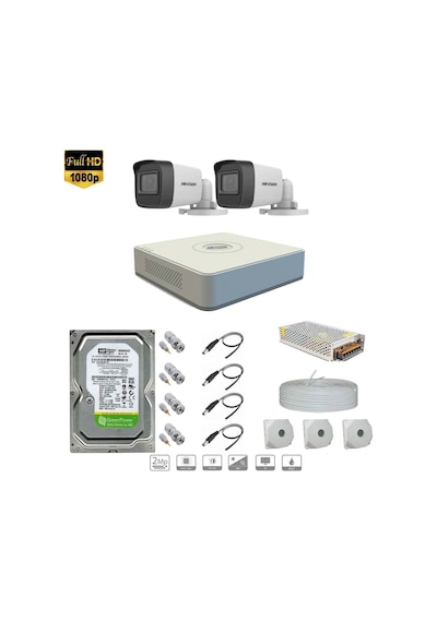 Hıkvısıon Full Hd 2 Kameralı Set