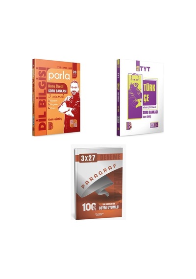 2027 2027 Benim Hocam Tyt Türkçe Kpss Msü Parla Dil Bilgisi Konu Özetli Konu + Soru + Ankapade 3'lü Set