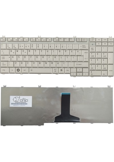Toshiba Uyumlu P300 A500, A505, A505D Notebook Klavye / Silver TR