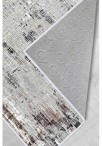 Rovigo Home Dijital Baskı Yıkanabilir Kaymaz Taban Salon Halısı Rvg0553 Gri