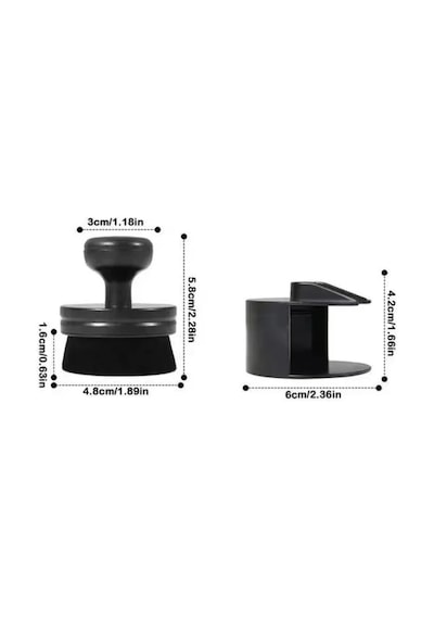 Elde Taşınabilir Lastik Parlatıcı Aplikatör Fırçası Tutuculu Araba İçin Yüksek Black 1pc
