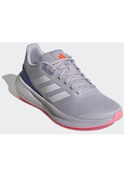 Adidas Runfalcon 3.0 W Gri Kadın Günlük Spor Ayakkabı Lila