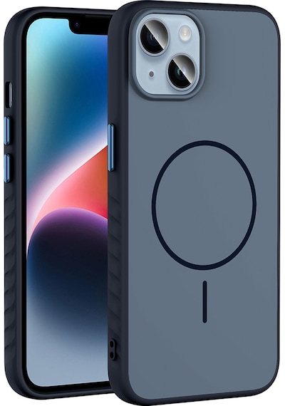 Apple Uyumlu iPhone 13 Kılıf M-safe Şarj Özellikli Zore Tea Kapak - Gold Altın