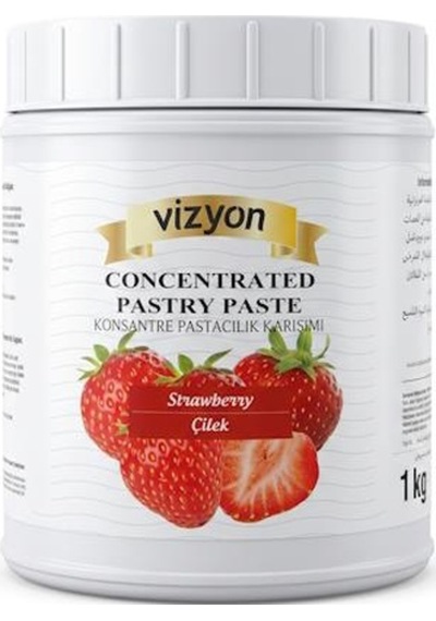 Vizyon Konsantre Çilek Pastacılık Karışımı 1 Kg