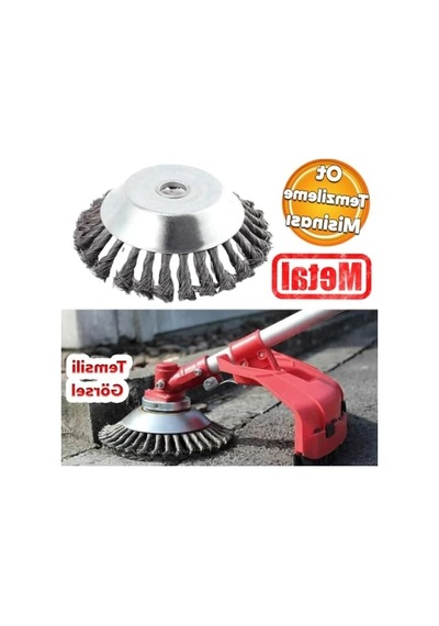 Metal Motorlu Tırpan Misinası İle Kaldırım Temizleme Aparatı