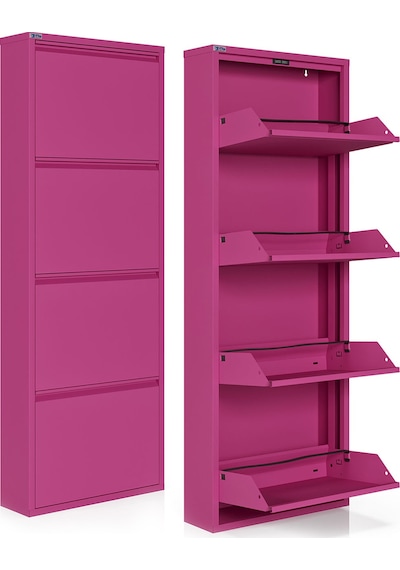 Ceha 4'lü Metal Ayakkabılık - Pembe K.AYK-4 /AB4010