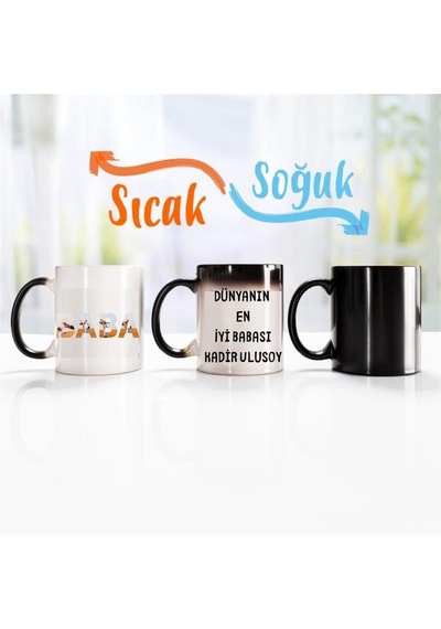 Babaya Özel Sihirli Kupa Bardak