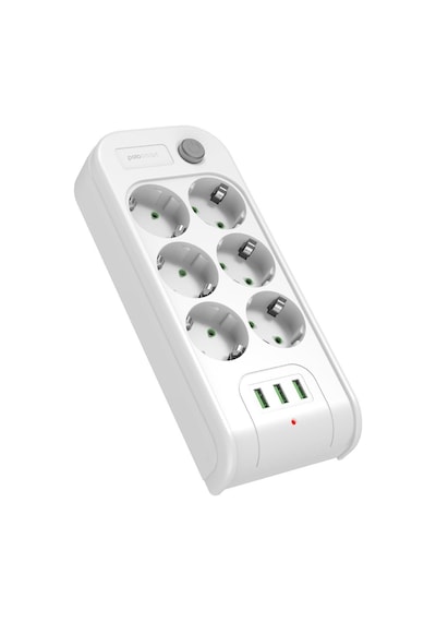 Polosmart MP18 Termal Akım Korumalı 6'lı Uzatma Kablosu 2 M