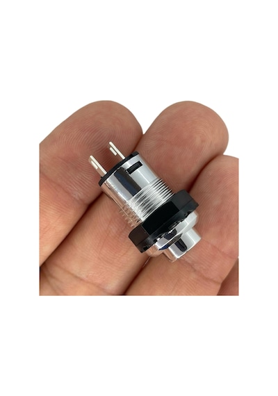 Ic-185c Gümüş Buton Yuvarlak Plastik Kalıcı 12mm 2p