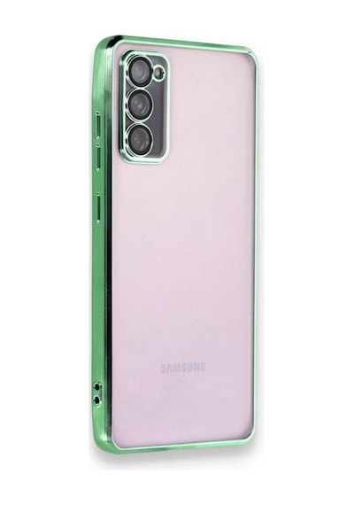 Tedar Samsung Galaxy Uyumlu S20 Fe Kılıf Razer Lensli Silikon - Yeşil Najmaddin standart