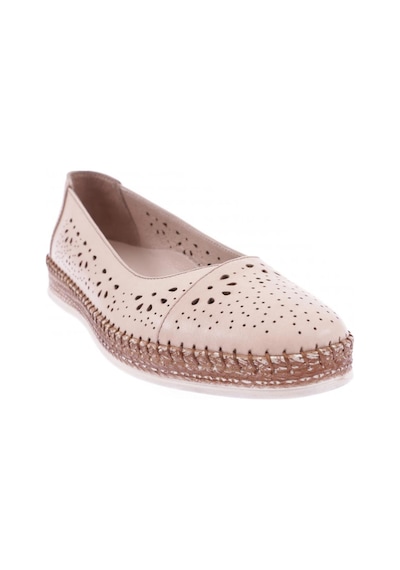 Dgn P24-22y Kadın Soft Anatomıc Footwear Deri Babet P24-1512-R0152 Bej