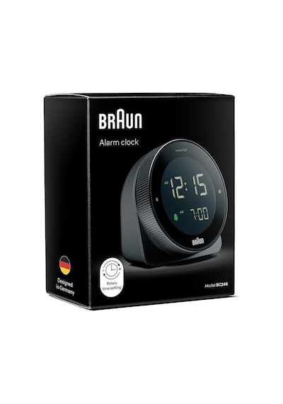 Braun Bc24b Siyah Dokunmatik Ekranlı Dijital Alarmlı Masa Saati Brn.bc24b