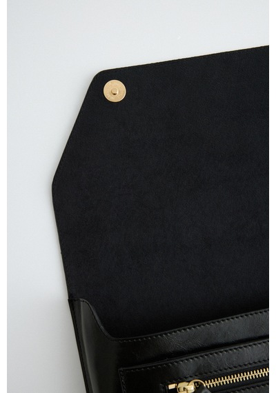 Lutvelizade Çanta 2534 Çok Gözlü Clutch Siyah Kadın Çanta