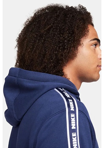Nike Club Fleece Hoodie Track Suit Kapişonlu Pamuklu Erkek Eşofman Takımı Lacivert