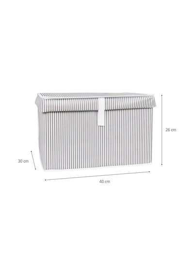 Hueva Home Çok Amaçlı Kutu Mini - Gri 40x30x26 Kumaş Gri 30 X 40 Tr Diğer