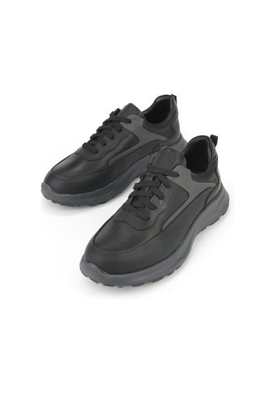 Ziya, Erkek Hakiki Deri Sneaker 153983z907 Siyah 153983z907 000 Siyah