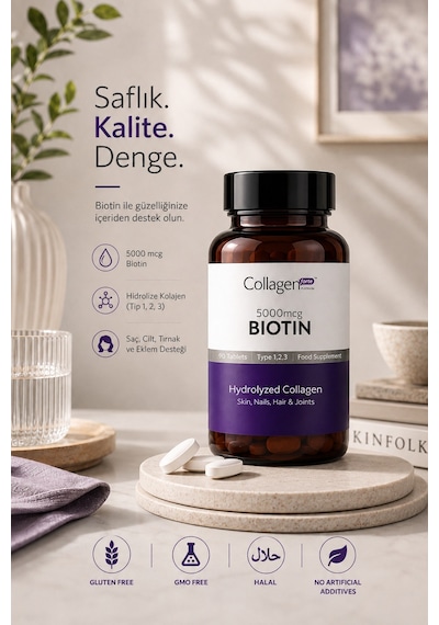 Collagen Forte Platinum Biotin 5000 MCG 60 Tablet