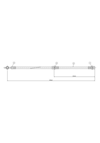 Cavo C800561a Fren Hortumu Arka 30862413 Mb950627 - 2 Adettir