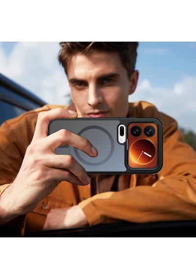 Xiaomi 17 Pro Max Uyumlu Kılıf Kamera Çevresi Korumalı Mat Siyah Magsafe Şarj Destekli