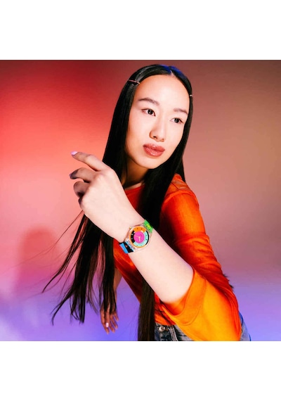 Swatch Ss08k119 Neon Hot Racer Kadınkol Saati