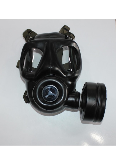 Mke Sr6-Y Tam Yüz Askeri Gaz Maskesi + Kbrn Mke D12 Filtre