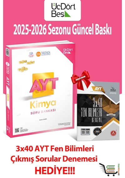 345-ayt Kimya 2026 Model Soru Bankası Seti Hediyeli