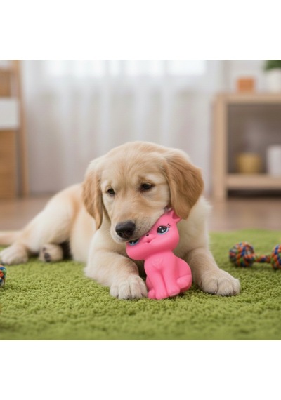 3 Adet Sesli Geyik Plastik Kedi Köpek Oyuncağı