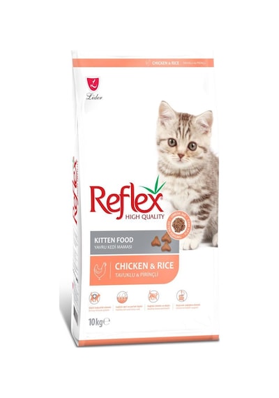 Reflex High Quality Tavuklu ve Pirinçli Yavru Kedi Maması 10 KG