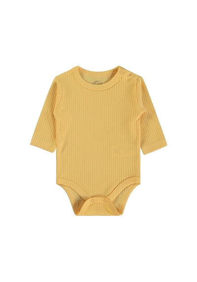 Minidamla Baby Minidamla Uzun Kol Basic 3'lü Set 1-18 Ay Çıtçıtlı Badi - Mavi Koyu Mavi