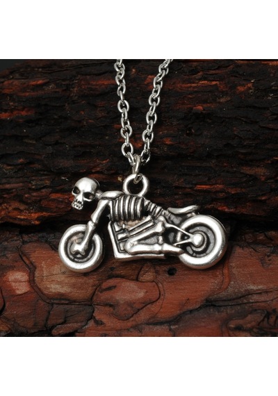 Kuru Kafalı Motosiklet Erkek Kolye Takı Aksesuar K24 T5 (511492384)