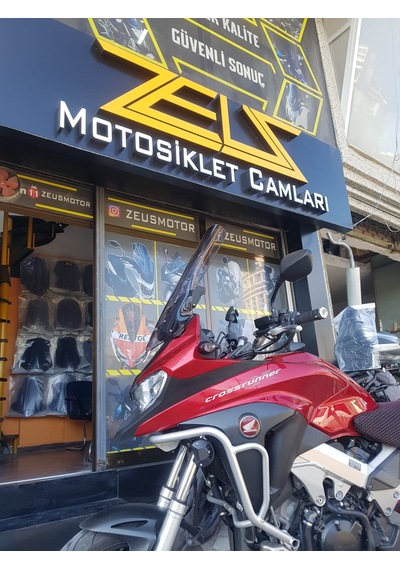 2017-20 Honda Vfr800 Uzun Ön Cam Zeus Açık Füme 56 CM 4 MM