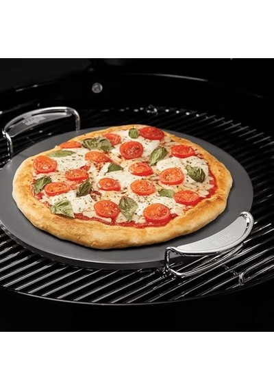 Weber Pizza Taşı Büyük Ø 36 Cm , Sırlı Kordierit Barbekü Pizza