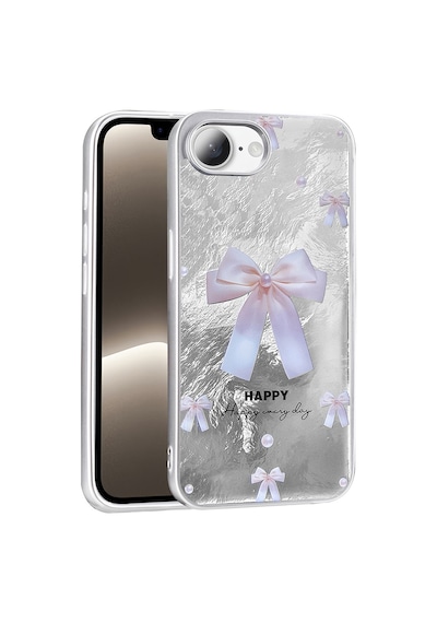 Apple iPhone Uyumlu,  17e Kılıf Desenli Zore Mep Kapak - İncili Fiyonk