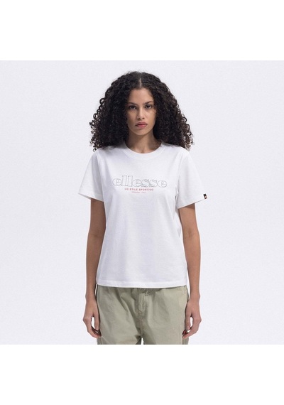 Ellesse Ef445-of Bisiklet Yaka Kadın T-shirt - Kırık Beyaz
