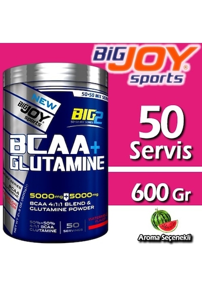 Bigjoy Sports Big2 Bcaa + Glutamin Karpuz Aromalı 50 Servis 600 G