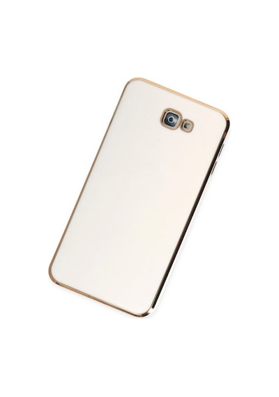 Samsung Galaxy Uyumlu J7 Prime Kılıf Volet Silikon - Be C6096 Beyaz