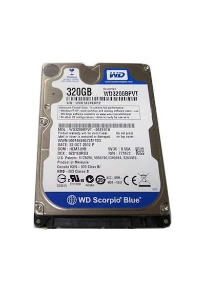 Western Digital Scorpio Blue WD3200BPVT 2.5" 320GB 5400 RPM SATA HDD
